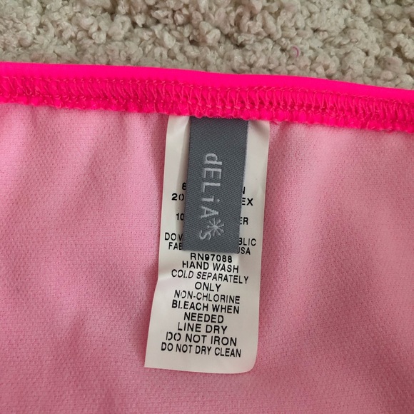 NEW dELiA*s Neon Pink Bikini Bottom - Picture 3 of 4